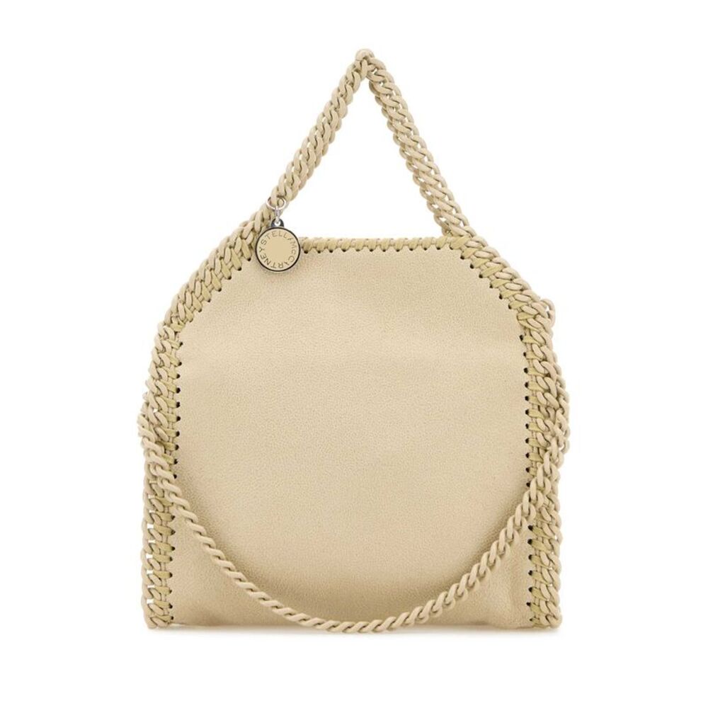 Stella Mccartney Women Cream Shaggy Deer Mini Falabella Handbag